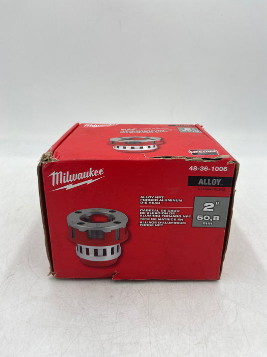 New Milwaukee 48-36-1006 Alloy NPT Forged Aluminum Die Head Power Tool Equipment (Copy)