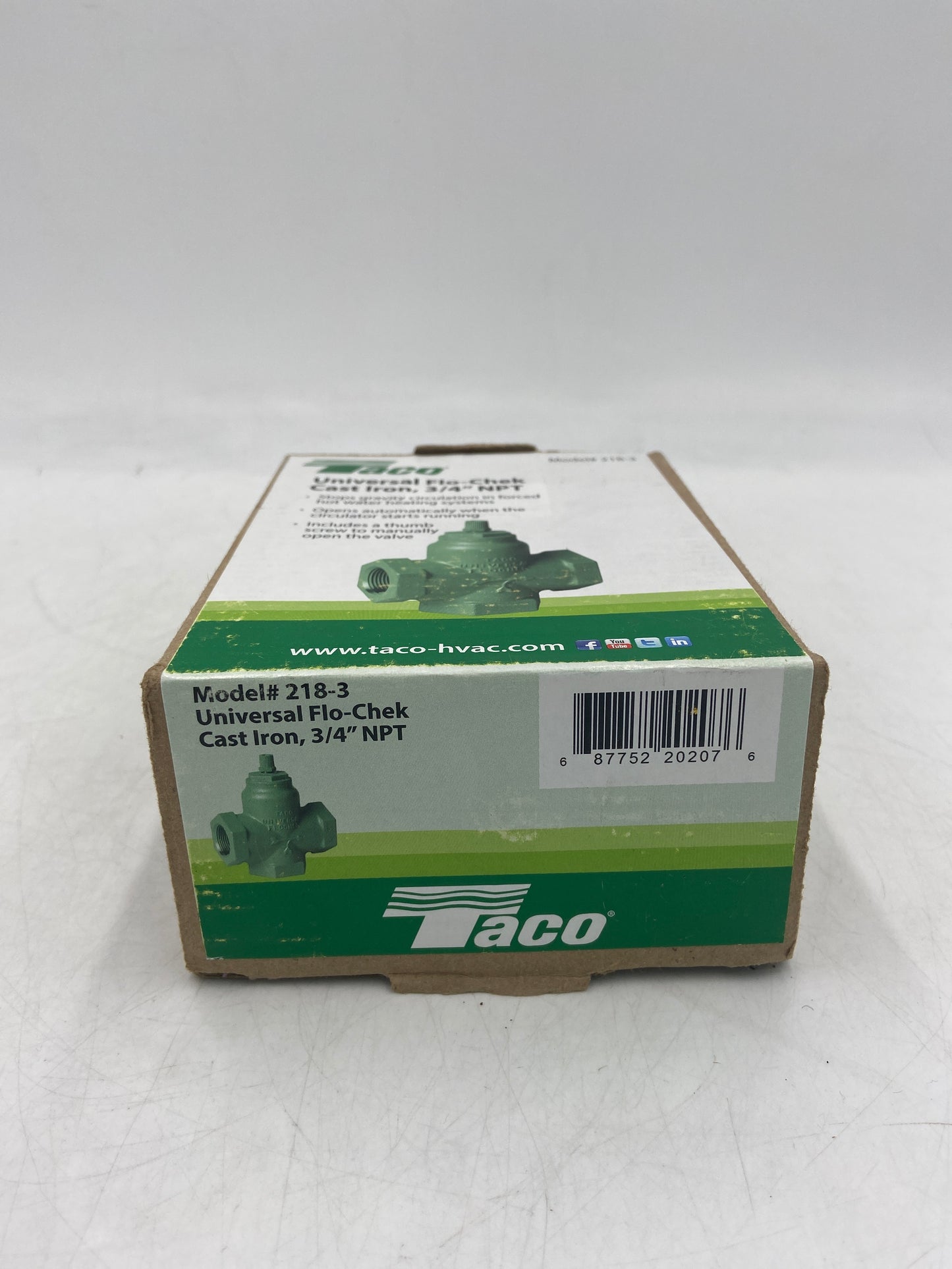 New Taco 3/4" NPT Cast Iron Universal Flo-Check 218-3