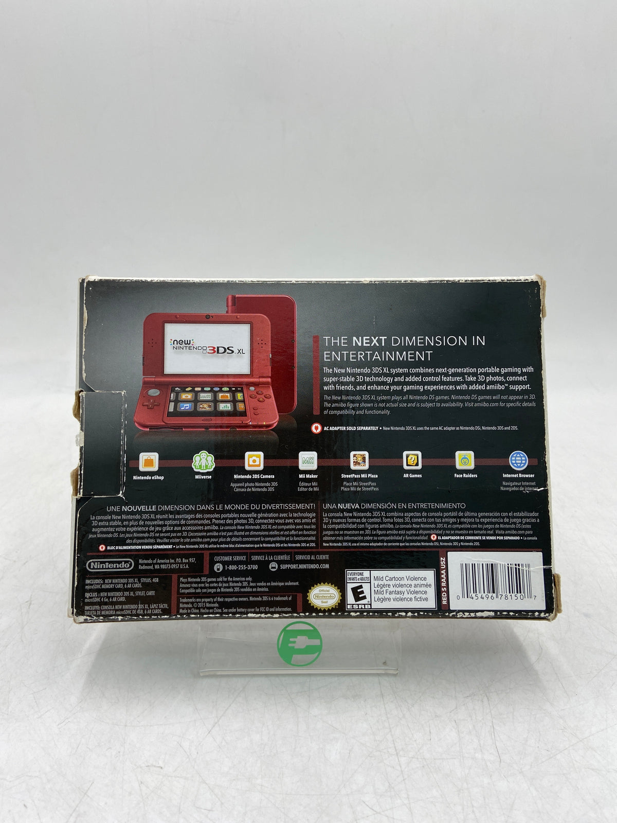 New Nintendo 3DS XL Handheld Console RED-001 New Red