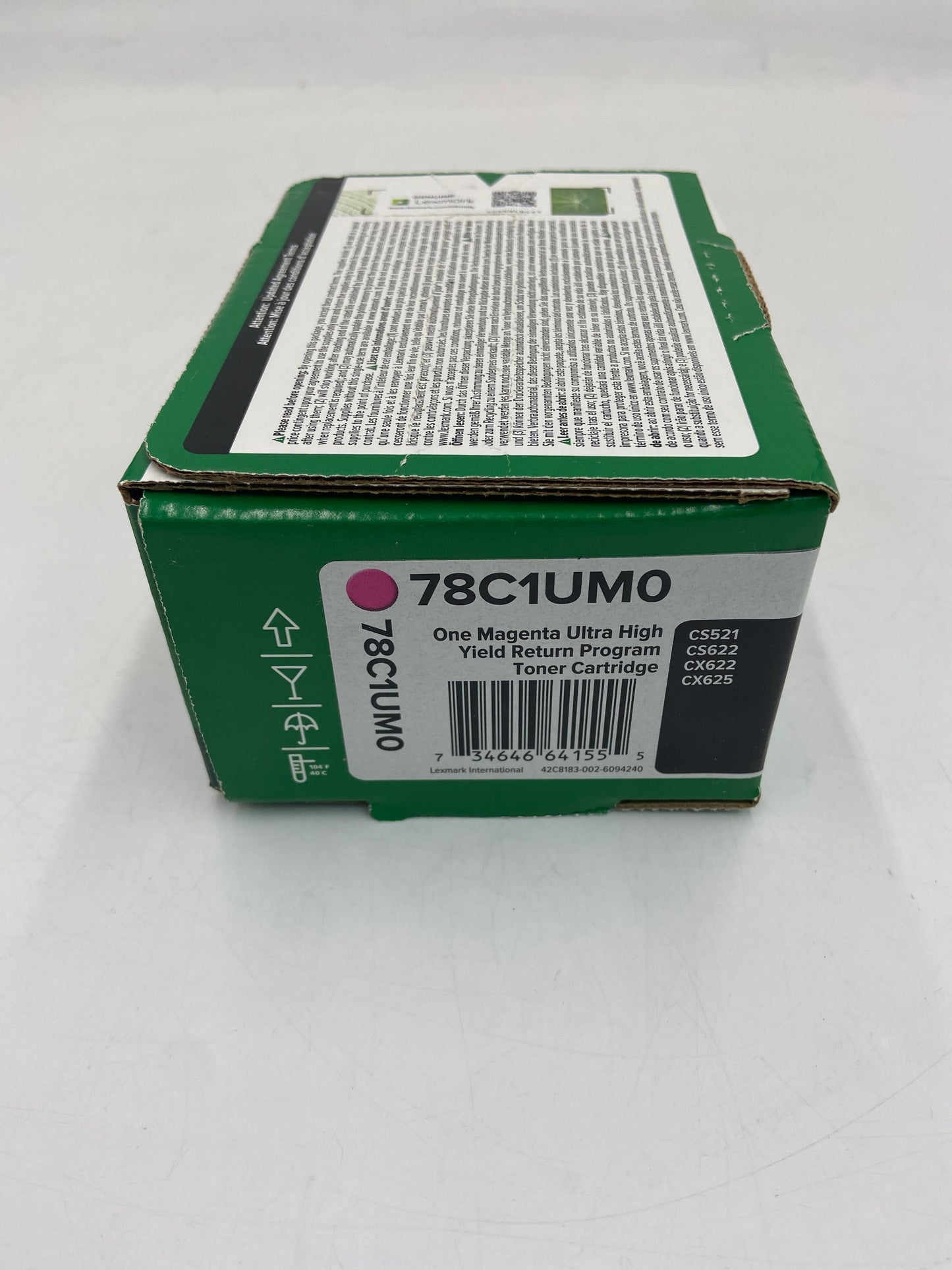 New Lexmark 78C1UM0 Magenta Toner Cartridge CS521