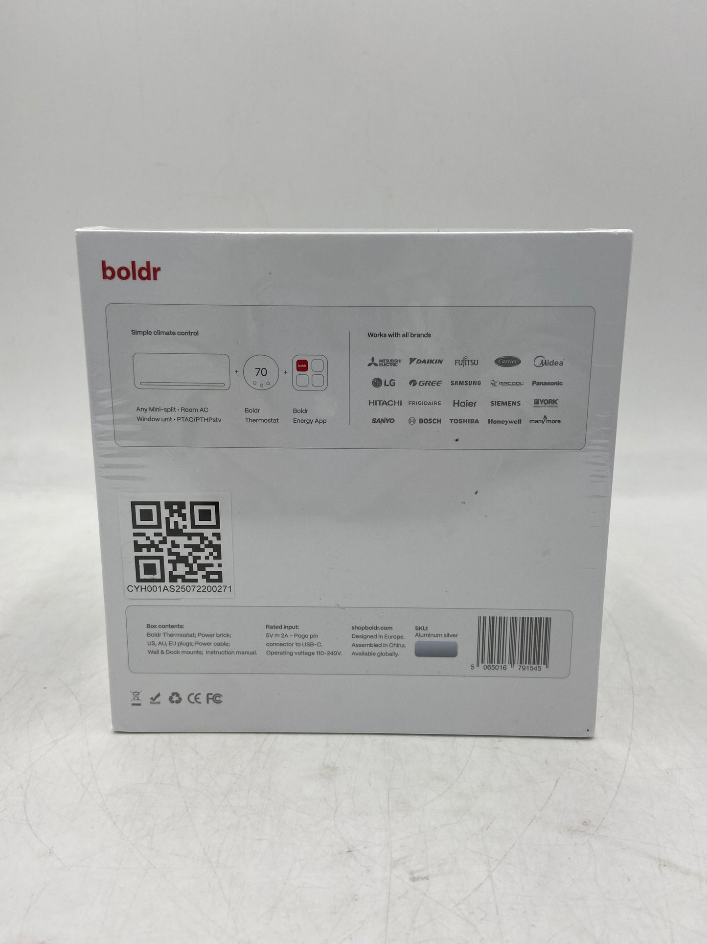 New Boldr Thermostat (Aluminum Silver) Smart Thermostat