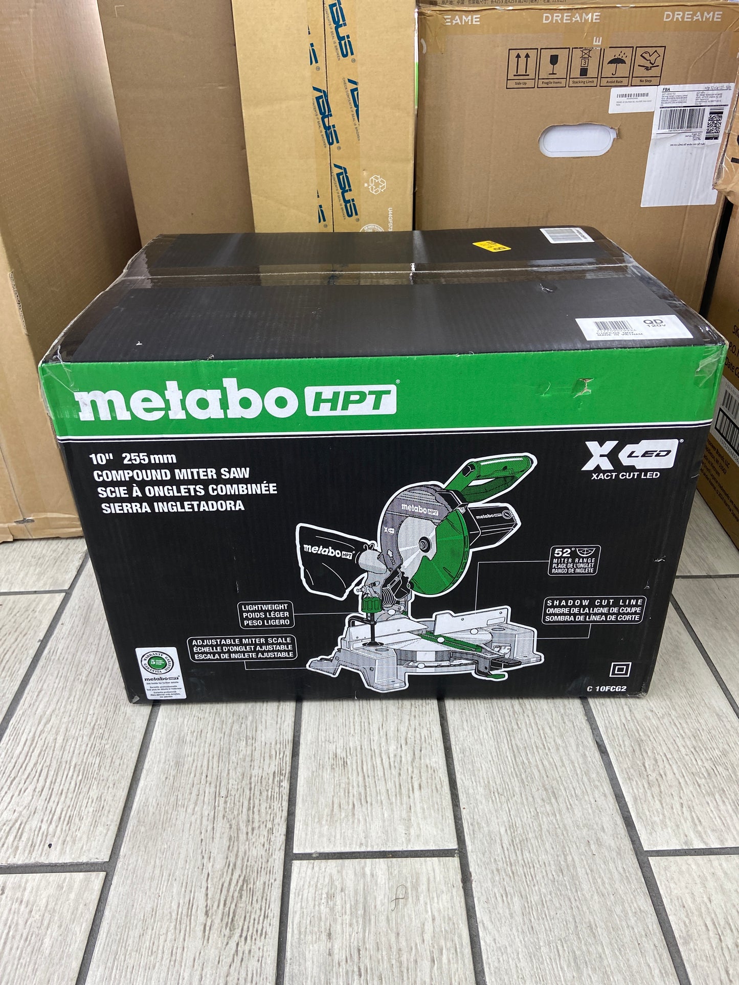 New Metabo HPT 10" 255mm Compound Miter Saw 120V C10FCG2