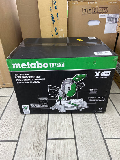 New Metabo HPT 10" 255mm Compound Miter Saw 120V C10FCG2