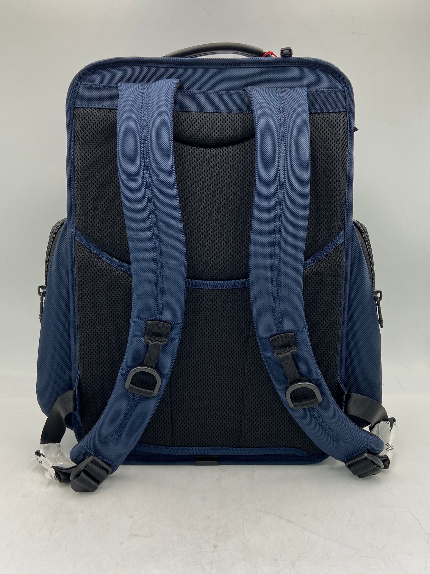 New Tumi 17" Backpack Ballistic Nylon & Leather Navy Backpack 146826-1596