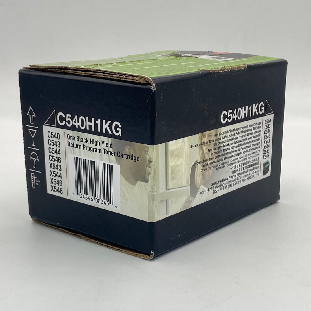 New Lexmark High Yield Toner Cartridge C540H1KG Black Ink Cartridge