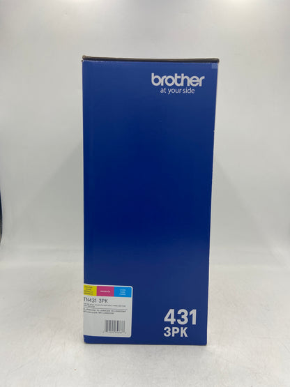 New Brother 431 TN431 Yellow, Cyan and Magenta Toner Cartridge Multi-Pack