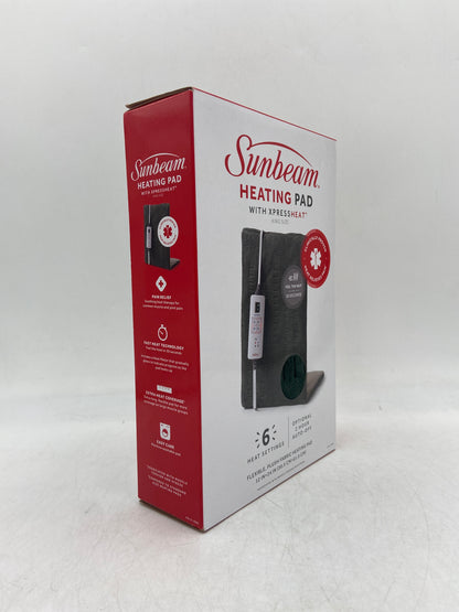 New Sunbeam Heating Pad With Xpressheat King Size Flexible Plush Fabric Heating 