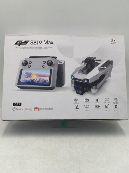 New GPS S819 Max Blue 3-Axis HD Camera Drone with Touch Screen Smart Remote S819