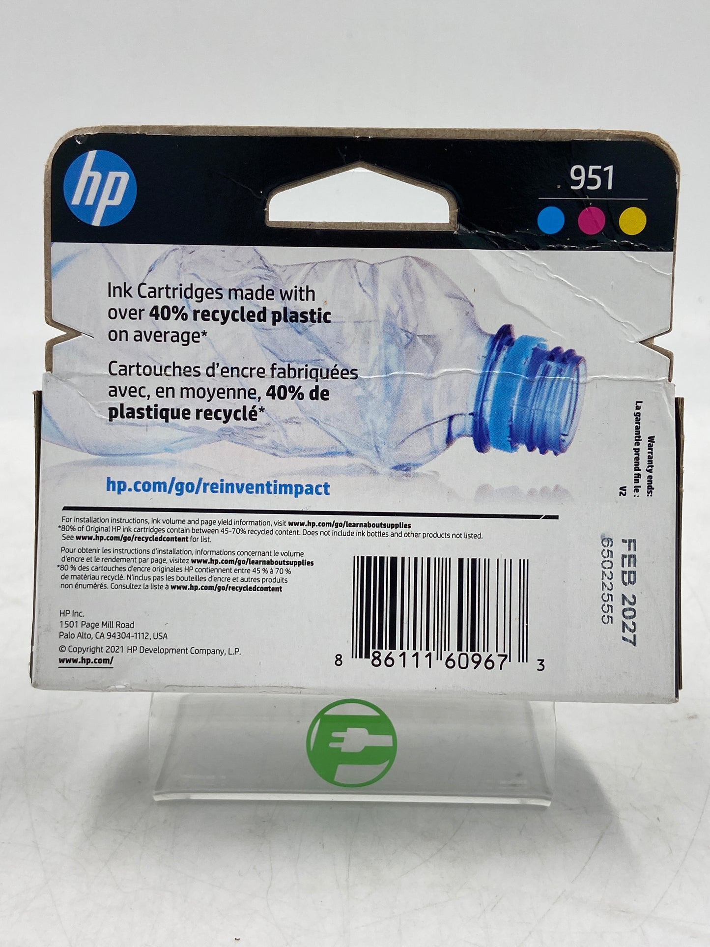 New HP 951 CR314FN Yellow, Cyan and Magenta Ink Cartridge