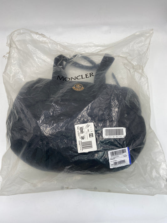 New Moncler Caradoc Tote Bag BLACK QUILTED