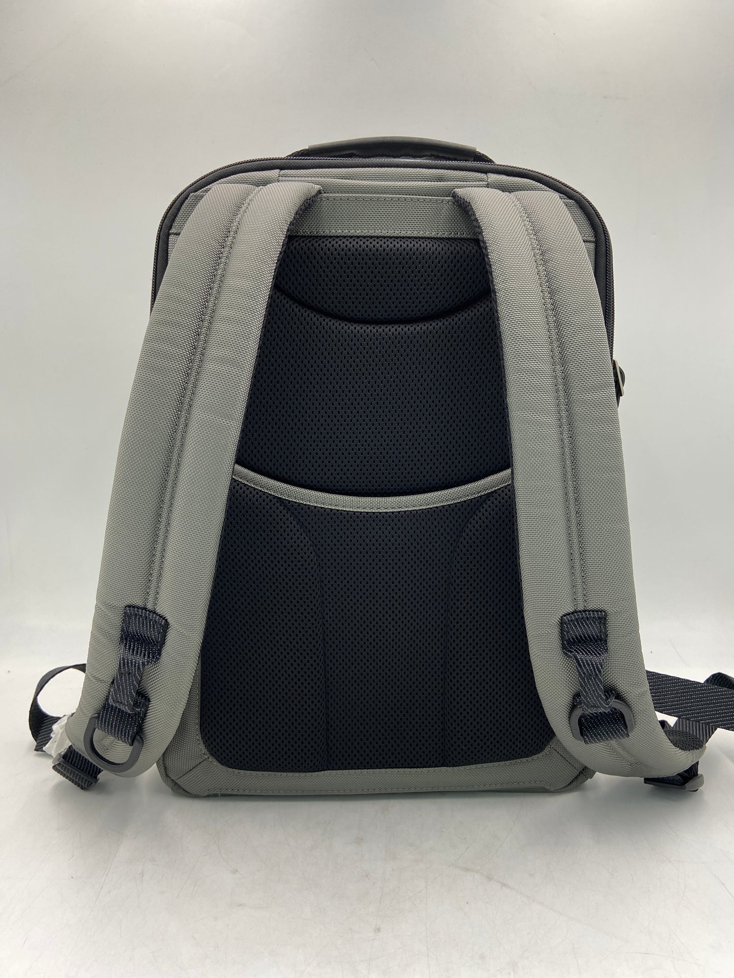 New Tumi Alpha Bravo Ballistic Nylon & Leather Davis Backpack Grey 153444-T003