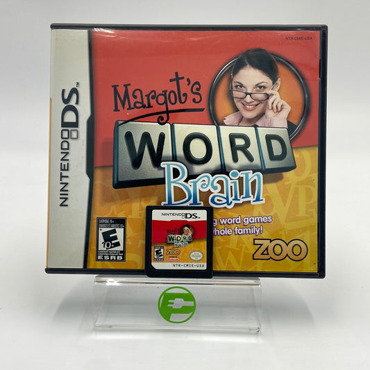 Margot's Word Brain (Nintendo DS, 2008) Includes Manual + Inserts