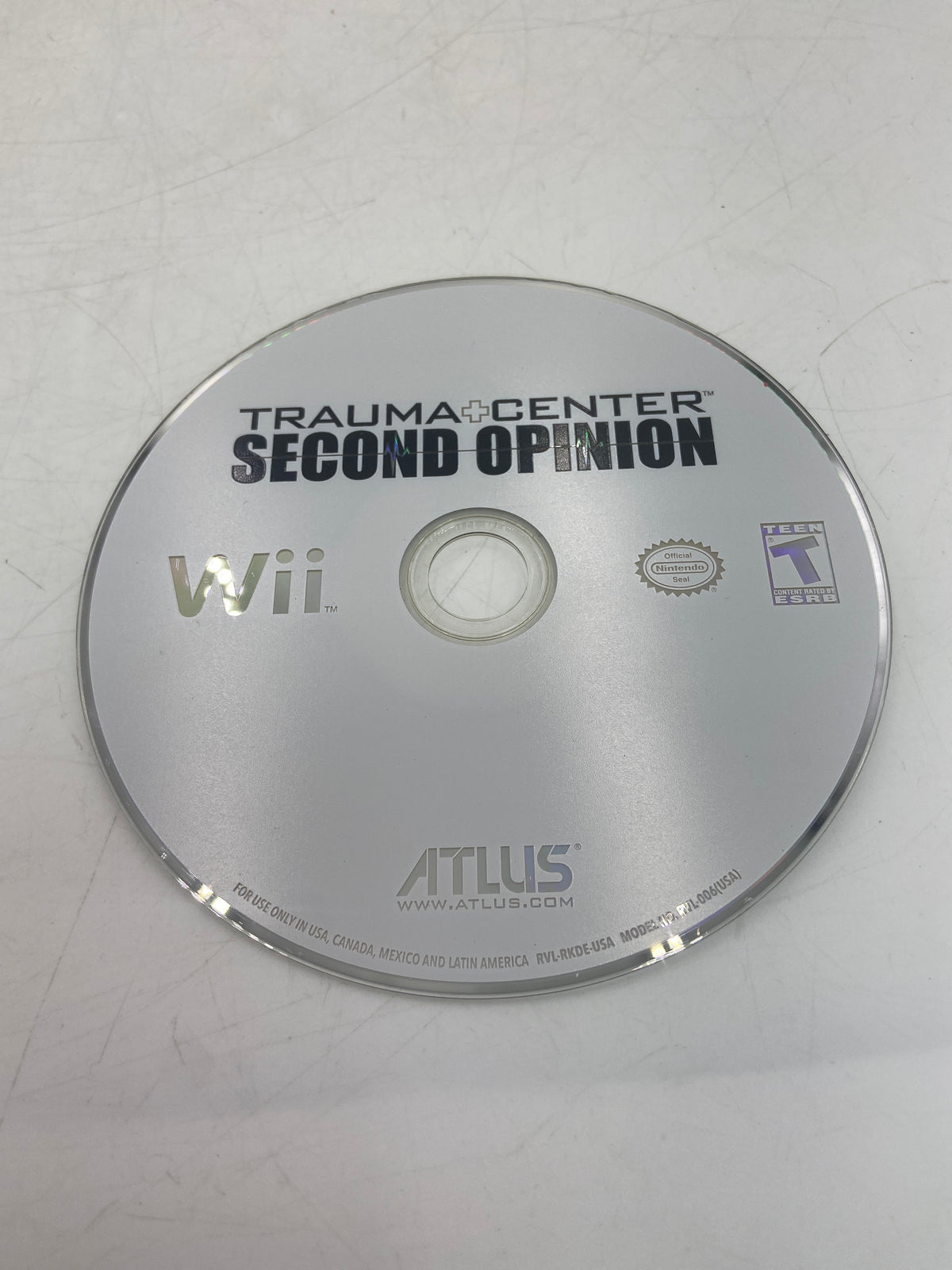 Trauma Center Second Opinion (Nintendo Wii, 2006) Video Game