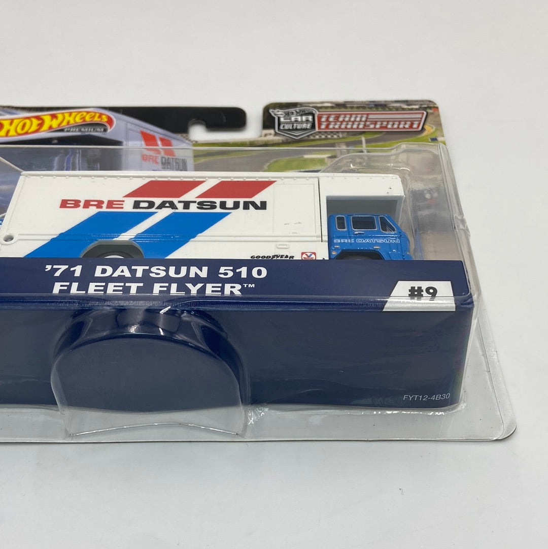 New Hot Wheels Team Transport "71 Datsun 510 Fleet Flyer #9