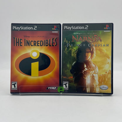 Lot of 2 Sony PlayStation 2 PS2 Games Incredibles and Narnia