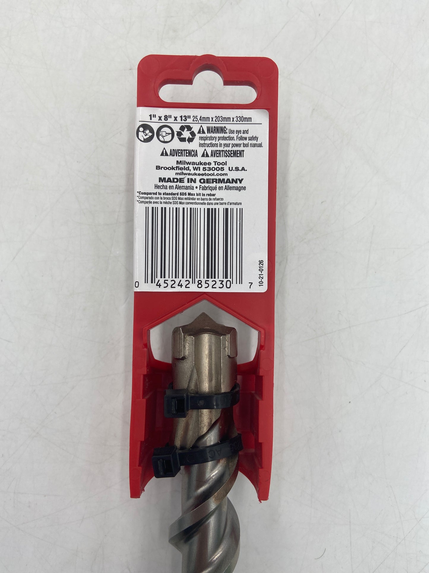 New Milwaukee 1" x 13" Concrete With Rebar 4-Cutter Solid Carbide 48-20-8952