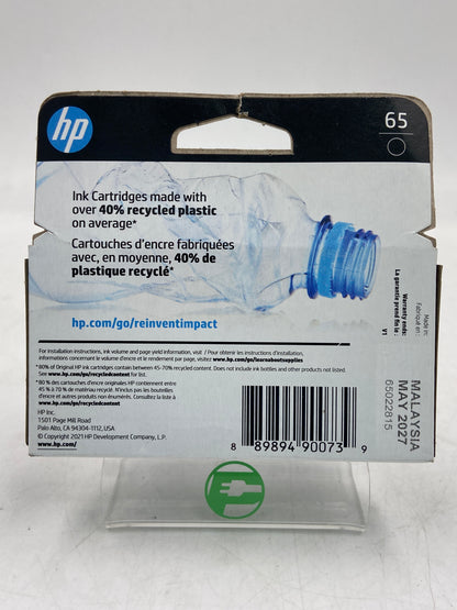 New HP 65 N9K02AN  Black Ink Cartridge EXP  MAY2027