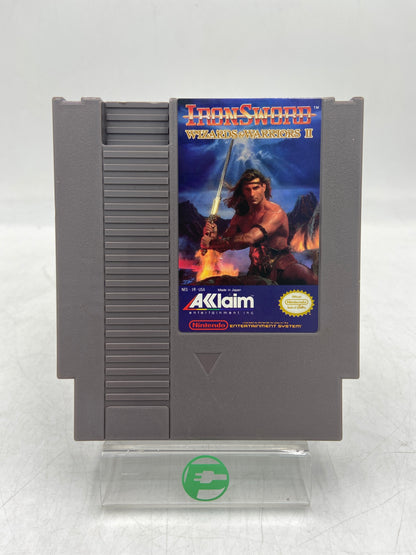 Iron Sword Wizards and Warriors II (NES, 1985) Video Game Cartridge