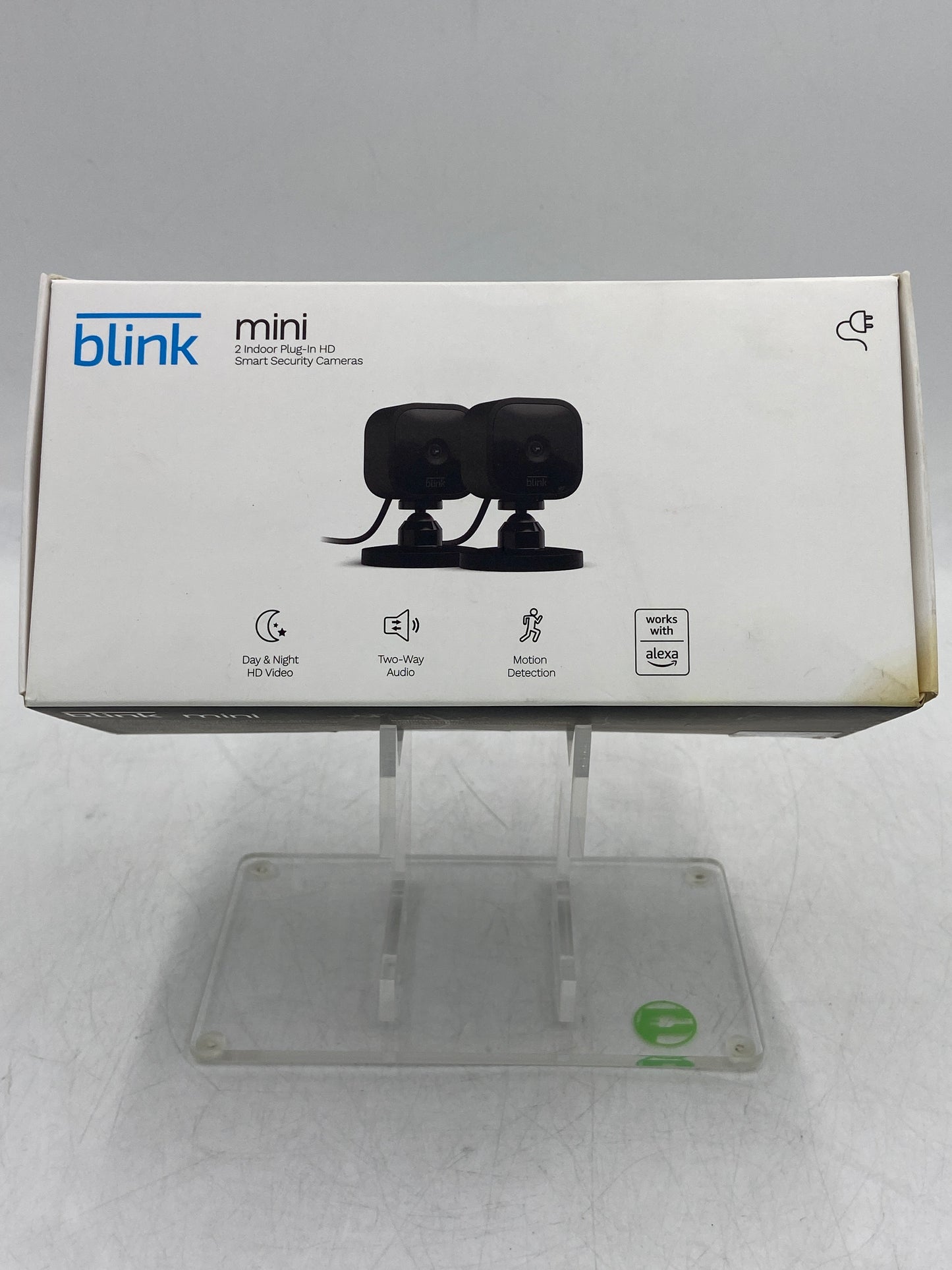 New Blink Mini- 2 Indoor Plug-In HD Black Smart Security Cameras