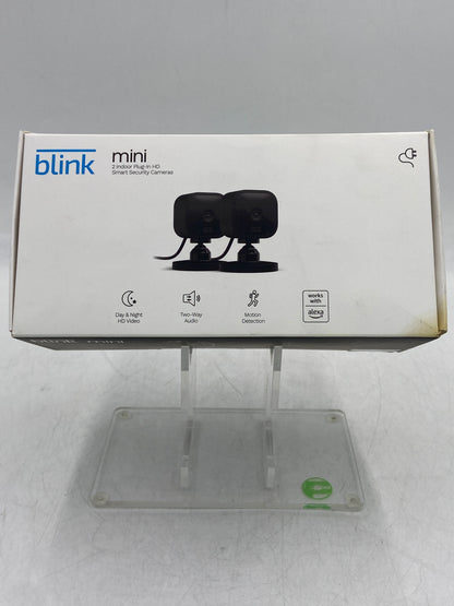New Blink Mini- 2 Indoor Plug-In HD Black Smart Security Cameras