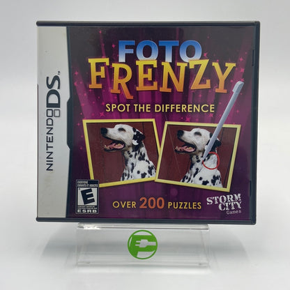 Foto Frenzy: Spot the Difference (Nintendo DS, 2009) Includes Manual + Insert