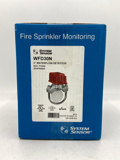 New SYSTEM SENSOR 3" Waterflow Detector Waterflow Detector WFD30N 9073