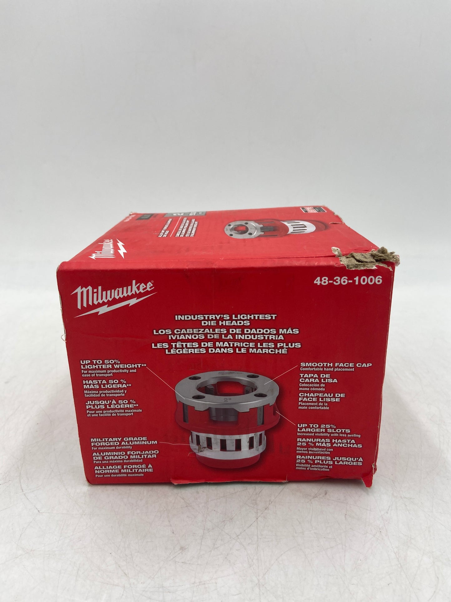 New Milwaukee 48-36-1006 Alloy NPT Forged Aluminum Die Head Power Tool Equipment (Copy)