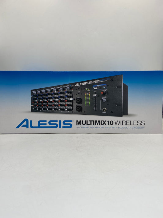 New Alesis Multimix10 Wireless 10-Channel Rackmount Mixer with Bluetooth 