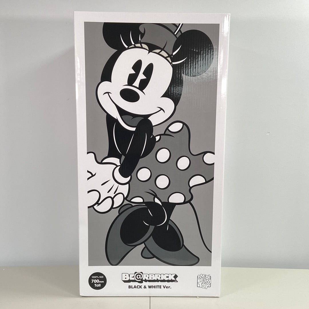 New Open Box Medicom BE@RBRICK 1000% Minnie Mouse B&W