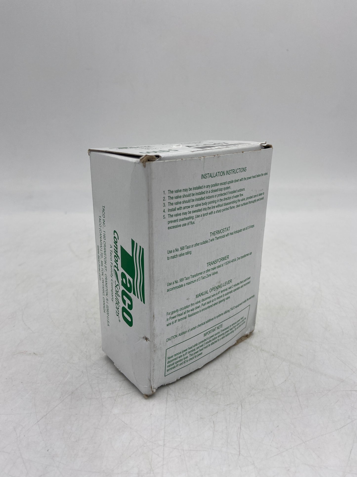 New Taco 571-2 3/4" Sweat Zone Valve 2 Way A1047