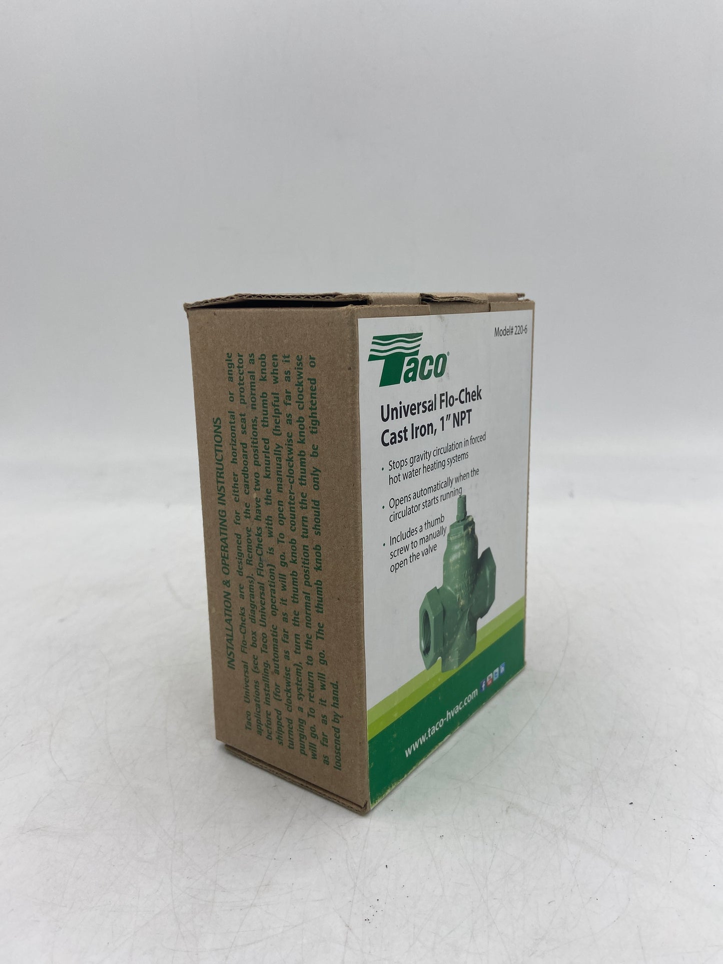 New Taco 1" NPT Cast Iron Universal Flo-Check 220-6