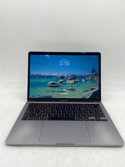 BROKEN 2020 Apple MacBook Pro 13.3" i7 16GB RAM 500GB Cracked Screen