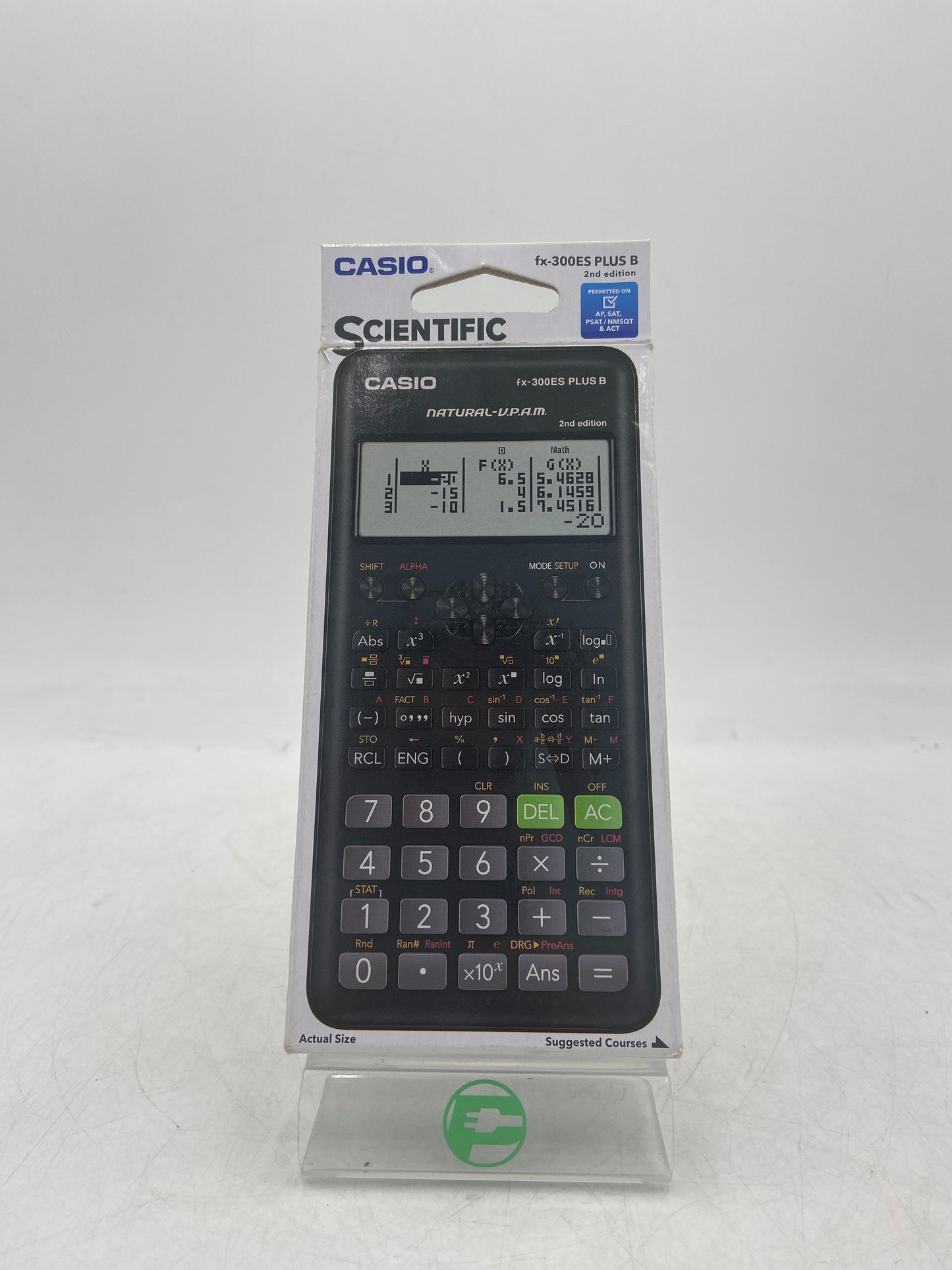 New Casio fx-300ES PLUS B (2nd Edition) Scientific Calculator Black