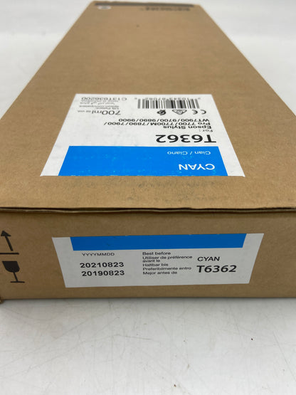 New Epson T6362 Cyan 700ml EXP 2021 Ink Cartridge for Epson Stylus Pro C13T636200