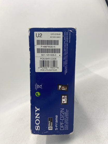 New Sony S-Frame Digital Photo Frame DPF-D72N