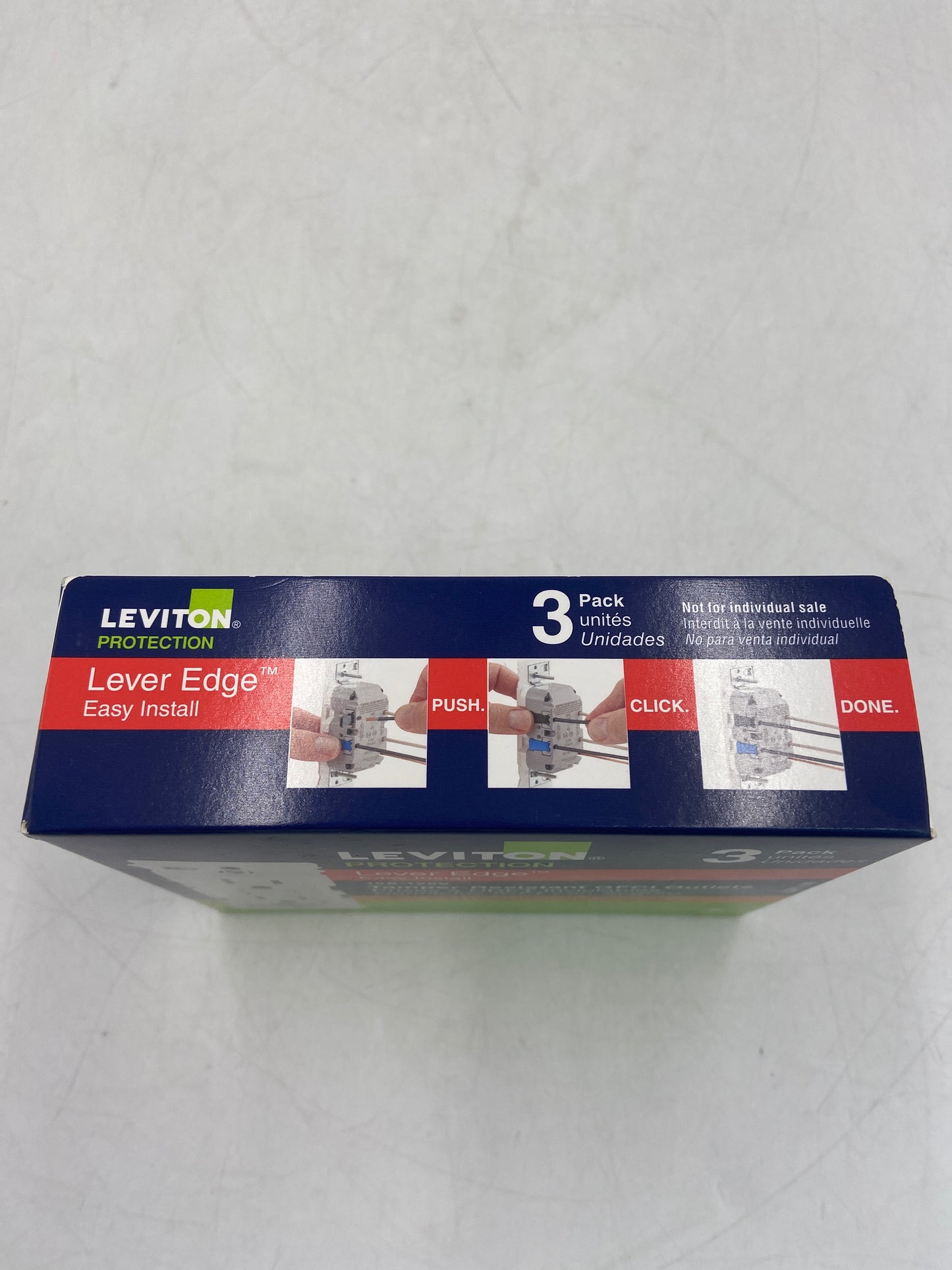 New Leviton 15A-125V Lever Edge Tamper-Resistant GFCI Outlets EGFT1-3W