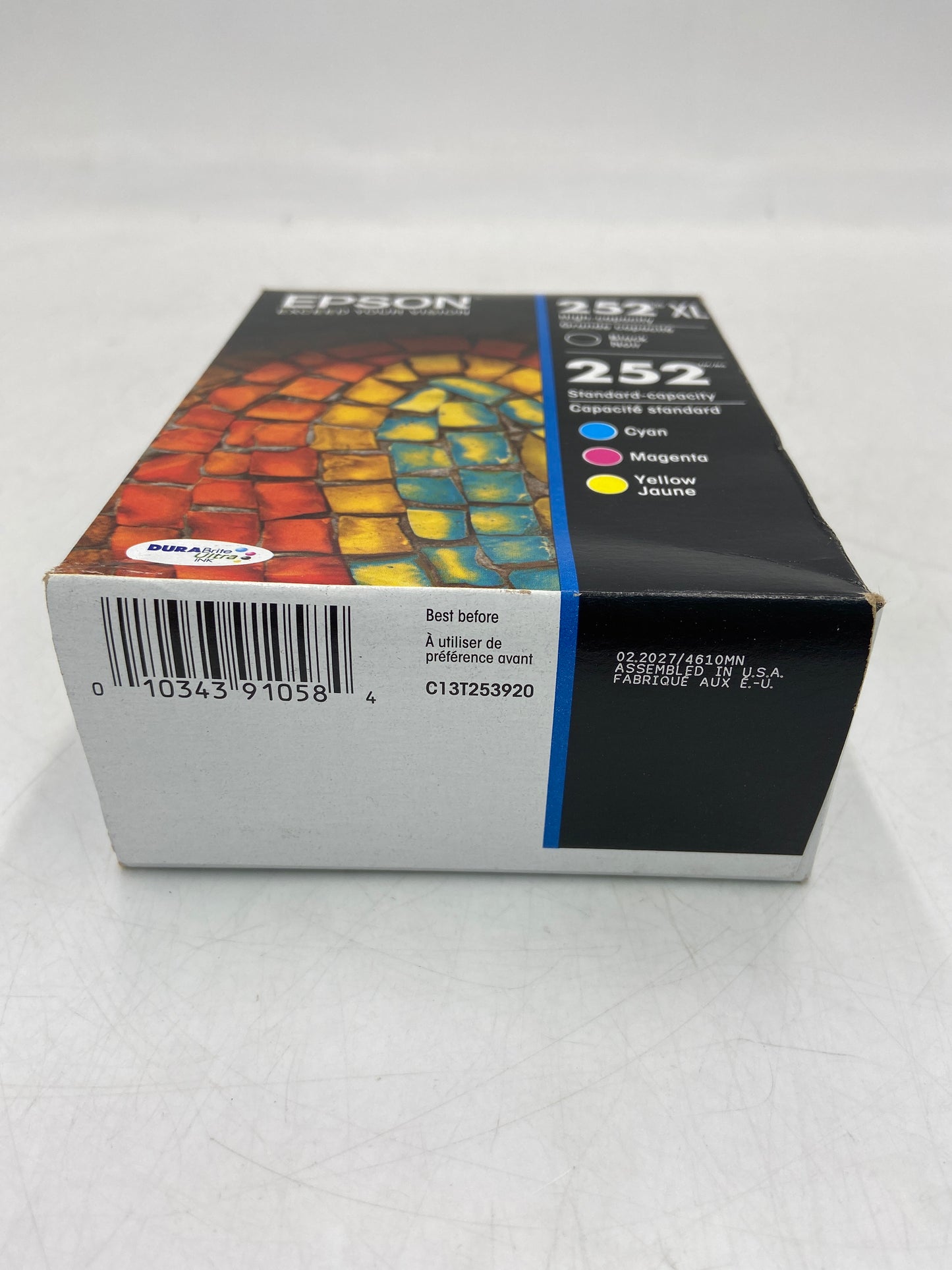 New Epson 252XL T252XL-BCS Black, Yellow, Cyan and Magenta Ink Cartridge