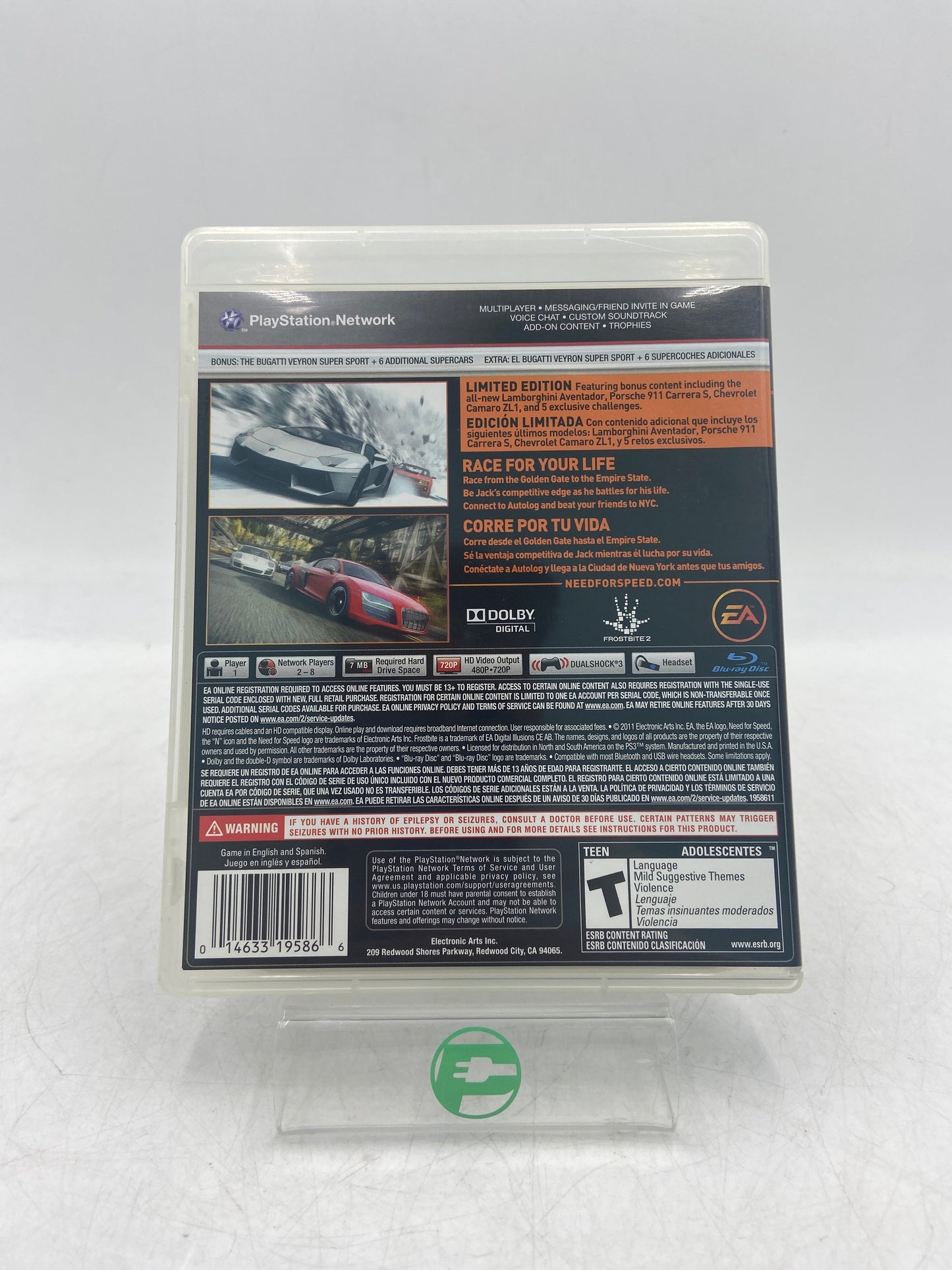 Need For Speed: The Run (Sony PlayStation 3 PS3, 2011)