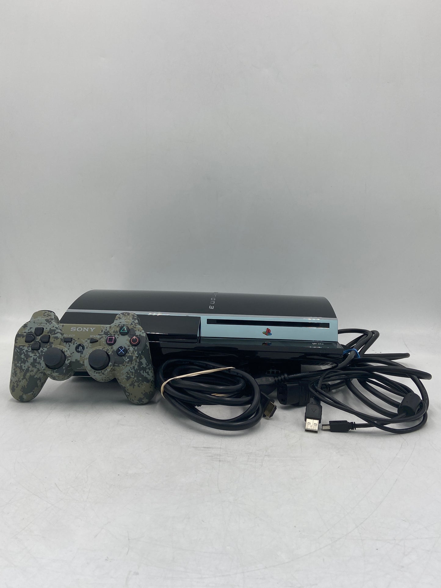 Sony PlayStation 3 Fat PS3 60GB Black Backwards Compatible Console Gaming System CECHA01