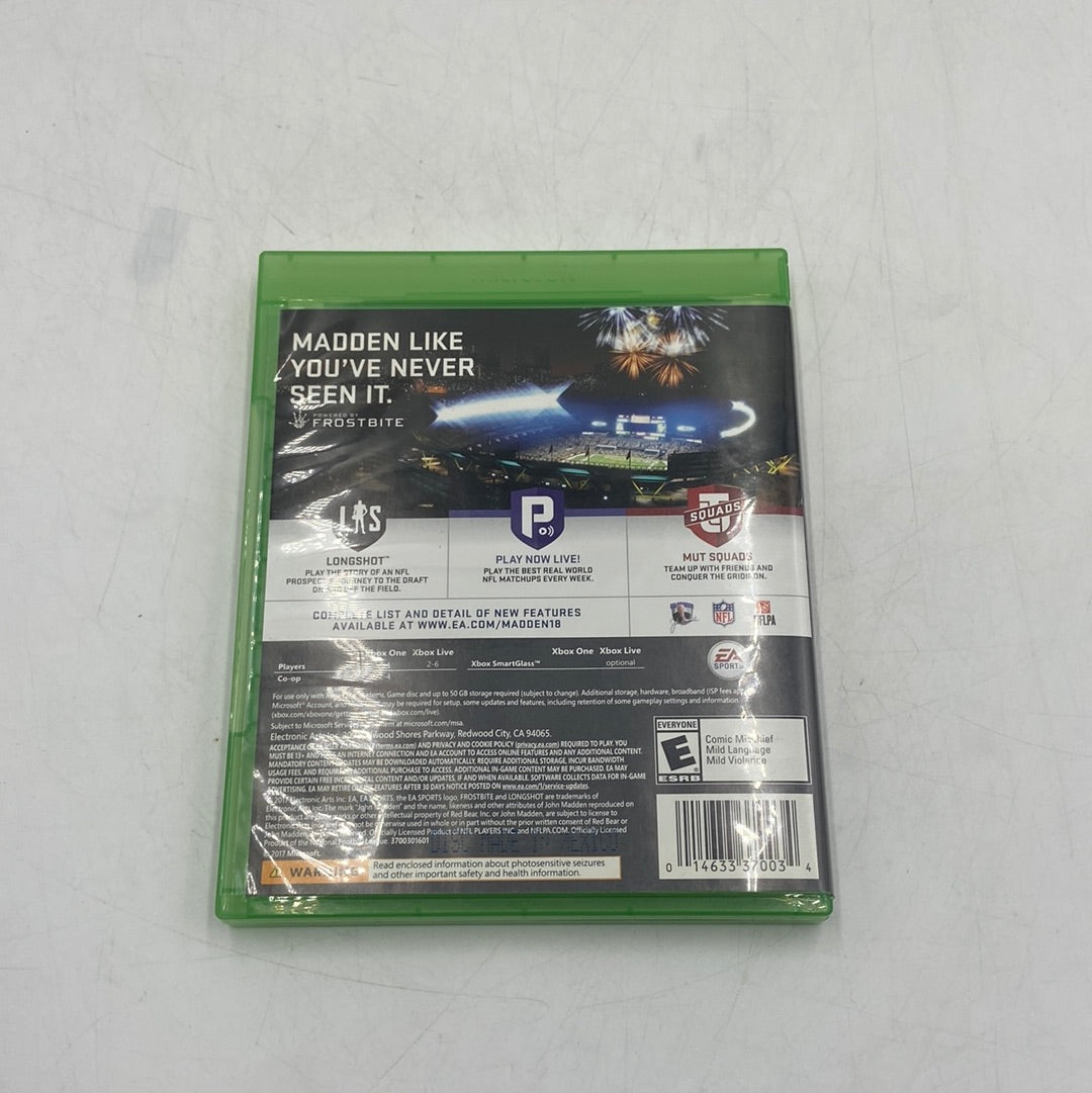 Madden NFL 18 (Microsoft Xbox One, 2017)