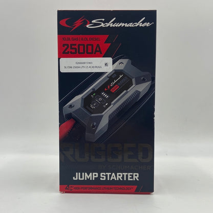 New Schumacher SL1596 2500A Rugged Lithium Jump Starter