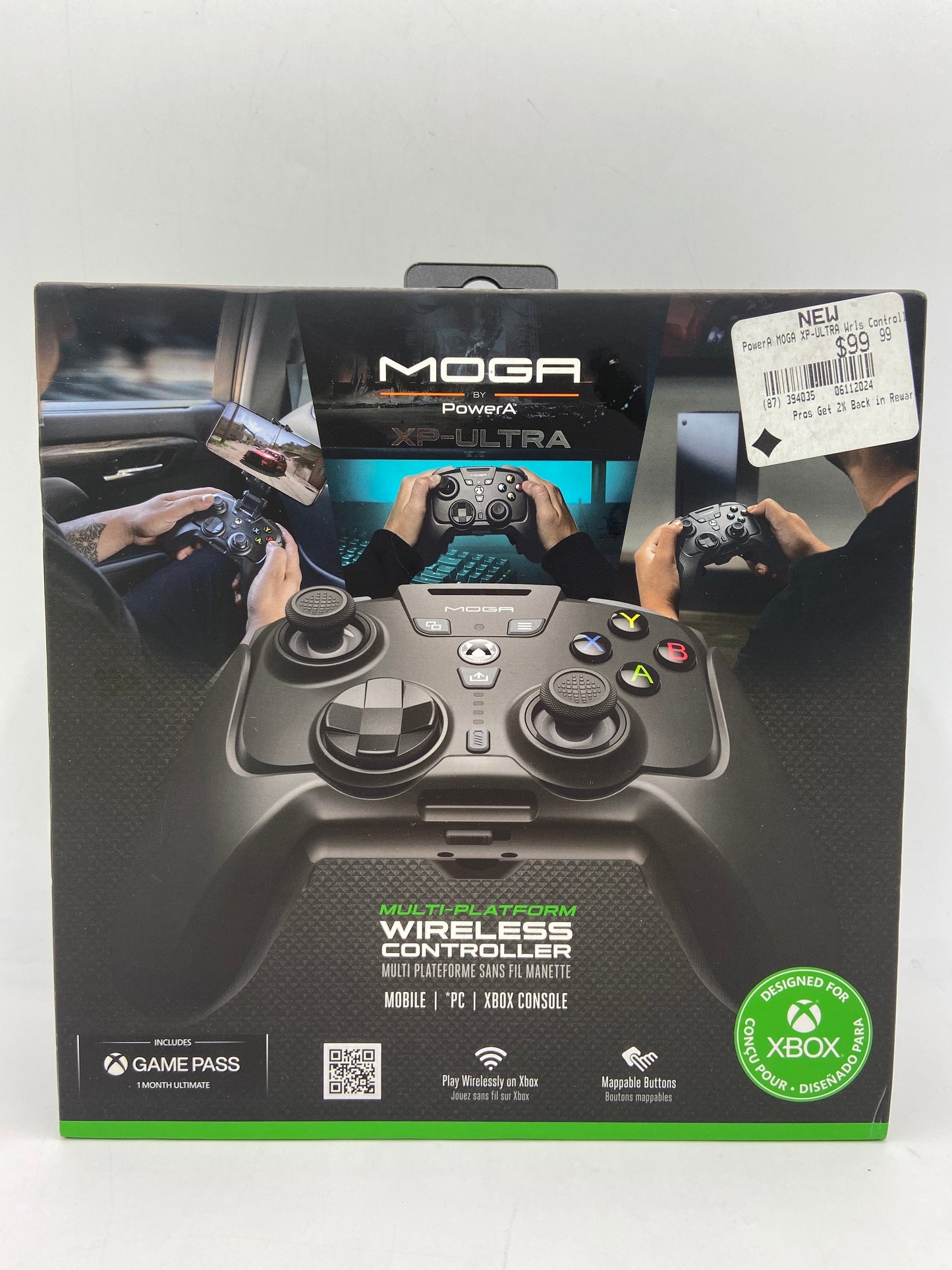 New MOGA BY PowerA XP-ULTRA MULTI-PLATFORM WIRELESS CONTROLLER 1526788-01