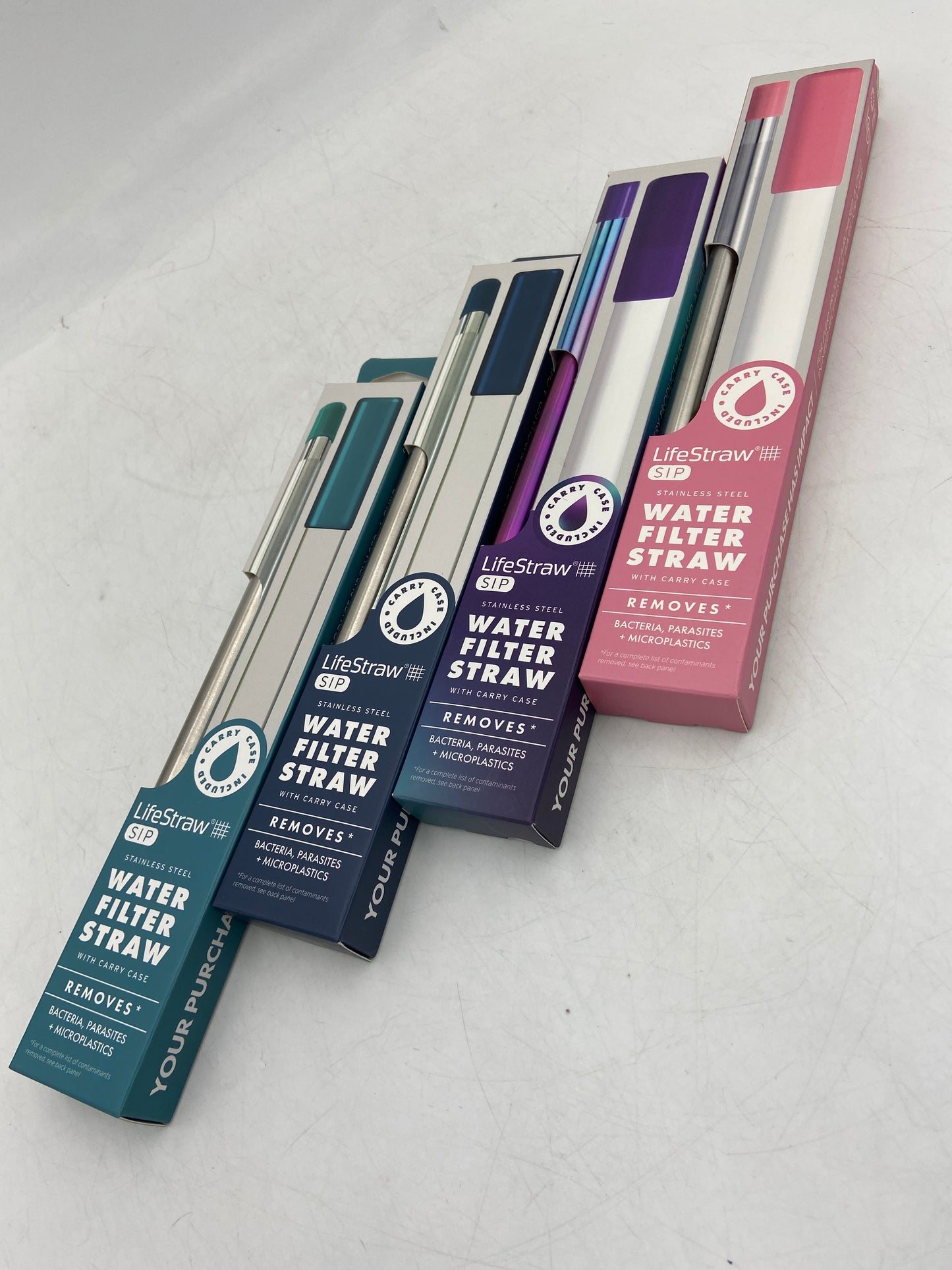 New LifeStraw SIP Stainless Steel Water Filter Straw 95395-KOR1 (Multiple Colors In Stock)