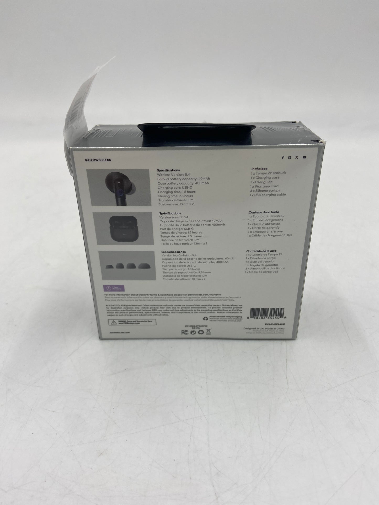 New Zizo Tempo Noise Cancelling Earbuds Z2