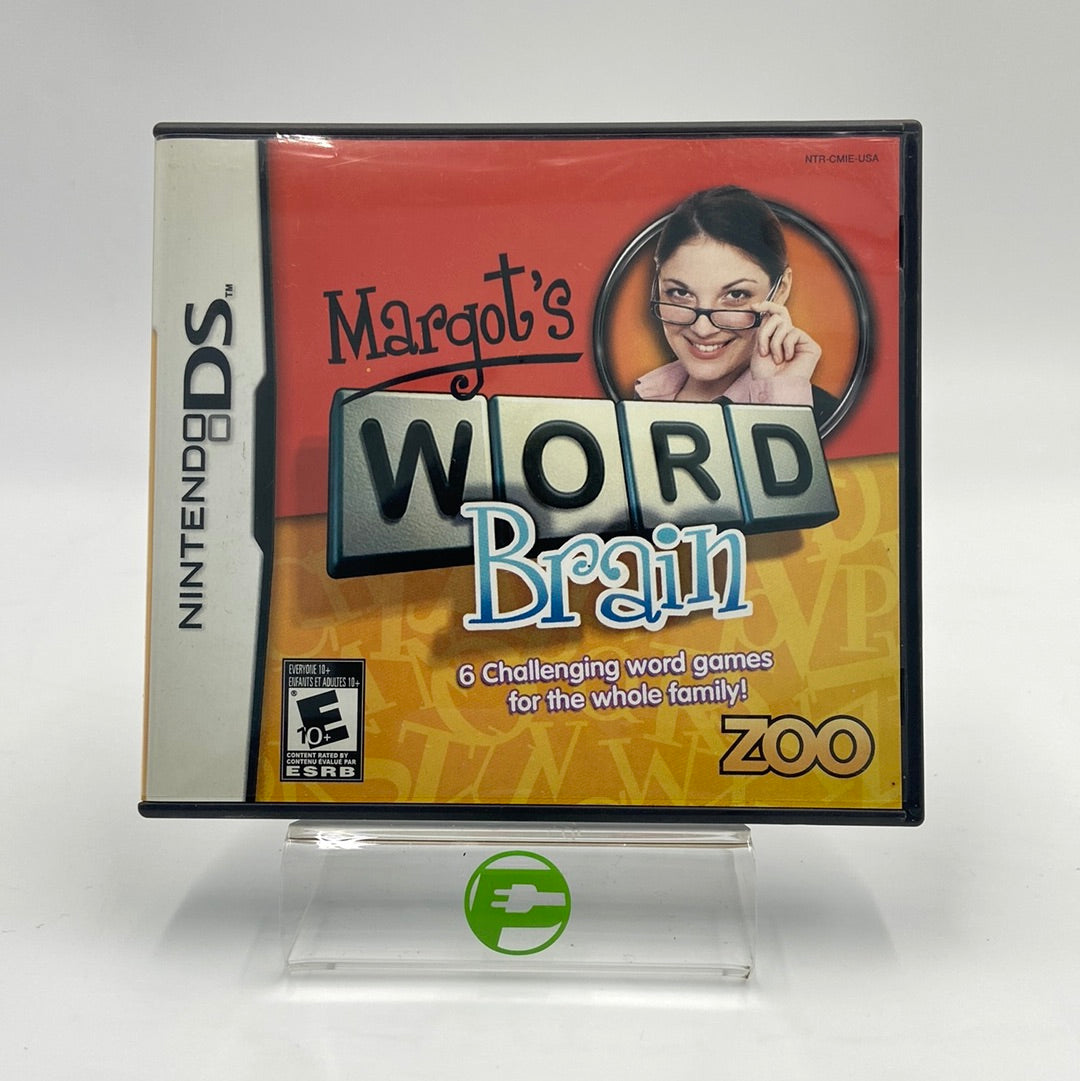 Margot's Word Brain (Nintendo DS, 2008) Includes Manual + Inserts