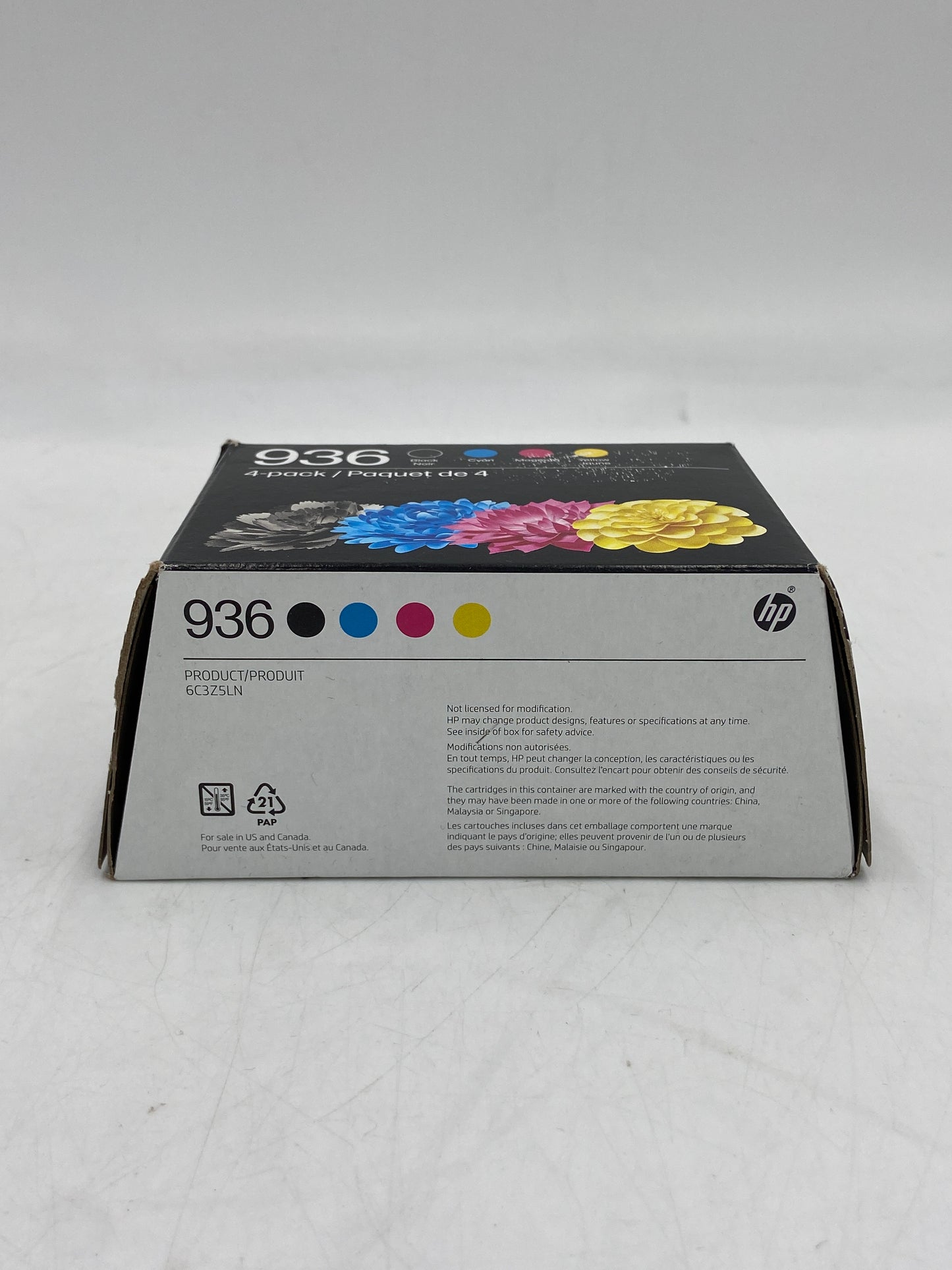 New HP 936 6C3Z5LN Black, Yellow, Cyan and Magenta Ink Cartridge (EXP. AUG 2027)