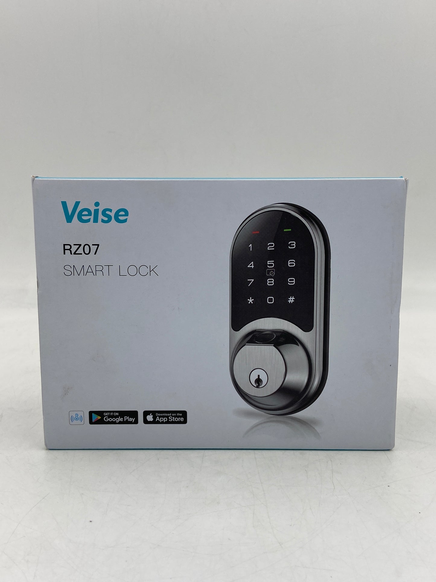 New Veise  Smart Lock (Satin Nickel) Finger Print Smart Lock for Door RZ07