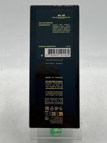 New Open Box Mancera Paris Choco Violette 120ml Perfume 2703