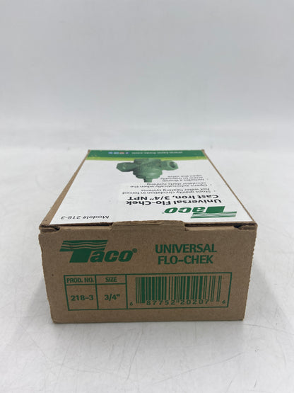 New Taco 3/4" NPT Cast Iron Universal Flo-Check 218-3