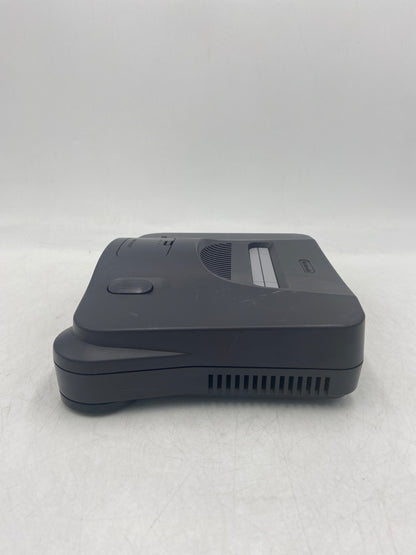 Nintendo N64 Console Gaming System NUS-001 Smoke/Clear Black With 2 Controllers and Wires